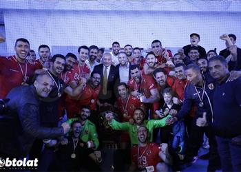 هليوبوليس يوضح سبب تهدئة الأنوار أثناء احتفال الأهلي بدرع دوري اليد