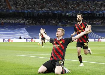 فينجر يعلق على هدف دي بروين المثير للجدل أمام ريال مدريد