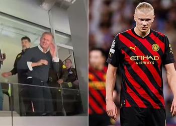 والد هالاند يرد على اتهامات إلقاء الطعام على جماهير ريال مدريد