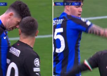 تقارير تكشف كلمات باستوني لـ إبراهيم دياز بعد اشتباكهما في مباراة ميلان وإنتر ميلان