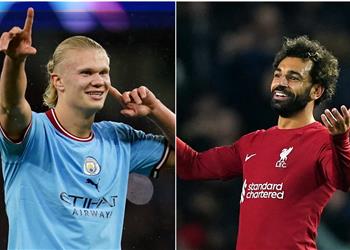 ديلي ميل 14 لاعب ا نافسوا هالاند على جائزة أفضل لاعب مركز محمد صلاح