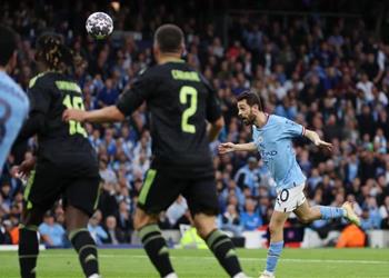 فيديو برناردو سيلفا يسجل هدف مانشستر سيتي الثاني أمام ريال مدريد