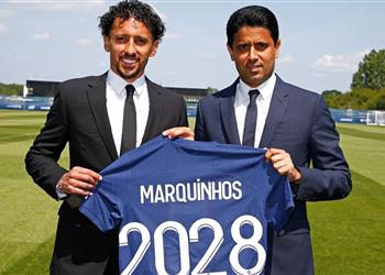 رسمي ا باريس سان جيرمان يجدد عقد ماركينيوس حتى 2028