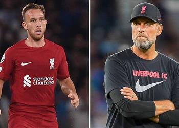 كلوب يعلن قرار ليفربول تجاه مستقبل آرثر ميلو