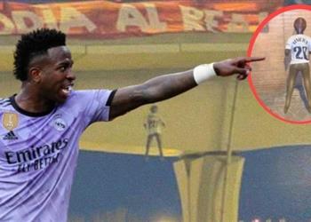 الشرطة الإسبانية ت لقي القبض على 4 أشخاص شنقوا دمية لـ فينيسيوس في مدريد