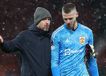 تين هاج يثير التكهنات حول مستقبل دي خيا مع مانشستر يونايتد