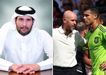 بسبب رونالدو صدام مبكر محتمل بين الشيخ جاسم وتين هاج في مانشستر يونايتد