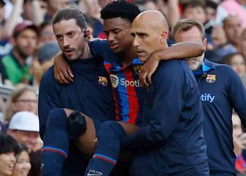 إصابة عنيفة لـ بالدي في مباراة برشلونة وريال مايوركا