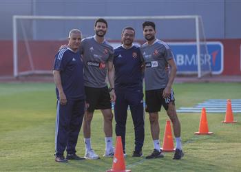 مران الأهلي تأهيل الشناوي وعلي لطفي وكولر يحاضر اللاعبين استعداد ا لـ سيراميكا كليوباترا