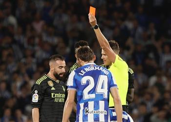 كارفاخال يسخر من طرده خلال مباراة ريال مدريد وريال سوسيداد