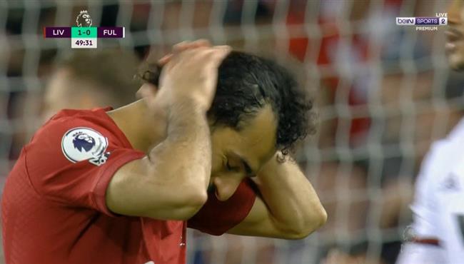 محمد صلاح يهدر هدف محقق امام فولهام في الدوري الانجليزي