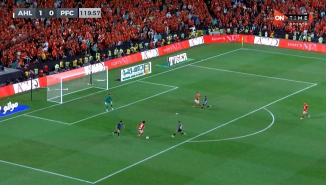 حسين الشحات كاد يسجل هدف امام بيراميدز بكأس السوبر المصري
