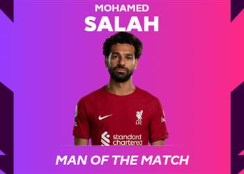 محمد صلاح رجل مباراة ليفربول وبرينتفورد في الدوري الإنجليزي