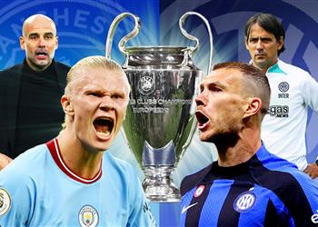 تعرف على معلقي مباراة مانشستر سيتي وإنتر ميلان اليوم في نهائي دوري أبطال أوروبا