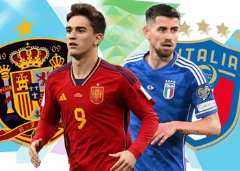 موعد والقناة الناقلة ومعلق مباراة إسبانيا وإيطاليا اليوم في نصف نهائي دوري الأمم الأوروبية