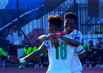 فيديو منتخب غانا الأولمبي يسجل الهدف الأول أمام مصر ودي ا