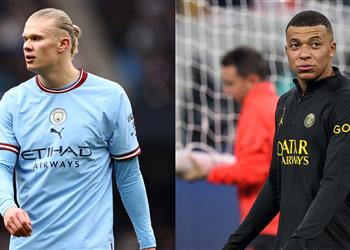 هالاند يتفوق على مبابي بعد هدفيه في مباراة النرويج وقبرص