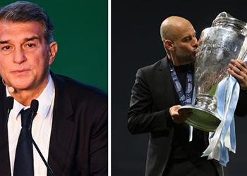 لابورتا يكشف عن وعده لـ جوارديولا بشأن دوري أبطال أوروبا القادم