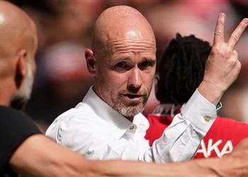 تين هاج بعد الهزيمة أمام مانشستر سيتي نحن محطمون ولدي خطة واحدة فقط