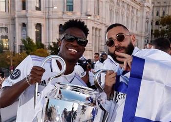 فينيسيوس يودع بنزيما بكلمات مؤثرة كنت أول من استقبلني سأفتقدك يا أسطورة