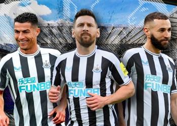 ذا صن نيوكاسل يمكنه الجمع بين ميسي وبنزيما وكريستيانو رونالدو