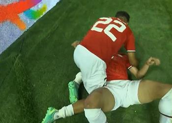 فيديو محمود صابر يسجل هدف مصر الأول أمام الجابون