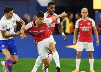 فيديو آرسنال يقسو على برشلونة بخماسية استعداد ا للموسم الجديد