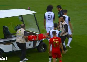 فيديو منتصر لحتيمي يغادر مباراة الوداد والسد مصاب ا