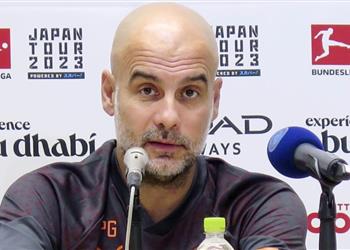 جوارديولا يتفاجأ بسؤال عن هالاند ويرد بكلمة واحدة