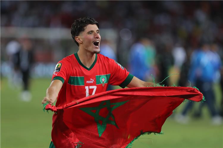 أسامة العزوزي لاعب منتخب المغرب تحت 23 عام ا