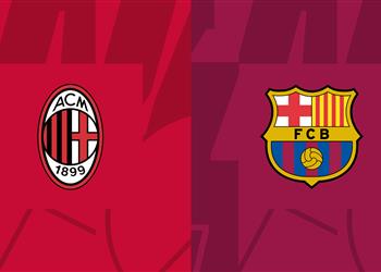 موعد مباراة برشلونة وميلان الودية اليوم