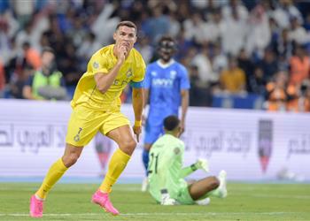 فيديو كريستيانو رونالدو ي سجل هدف تعادل النصر أمام الهلال
