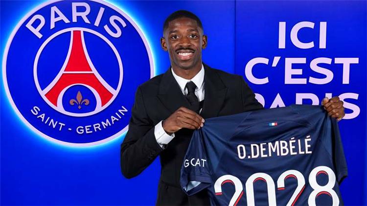 عثمان ديمبلي لاعب باريس سان جيرمان الجديد