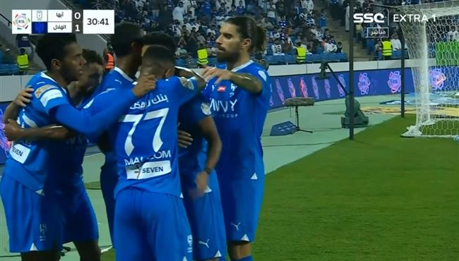 اهداف مباراة الهلال وابها 3 1 الدوري السعودي
