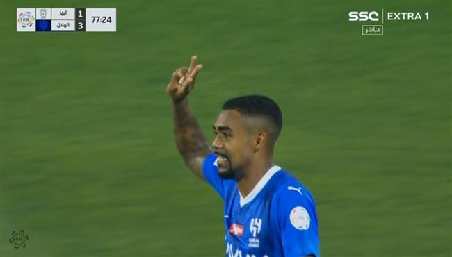 هدف مالكوم الثالث في مرمي ابها بالدوري السعودي