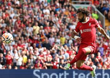 جيرارد يتفاعل مع كسر محمد صلاح لرقمه في مباراة ليفربول وبورنموث