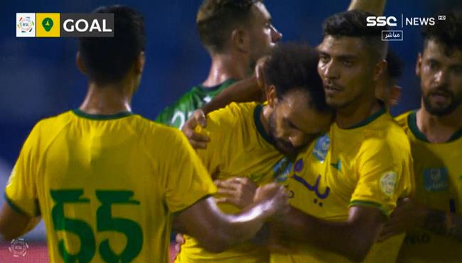 اسيست محمد شريف في مباراة الخليج والاتفاق بالدوري السعودي