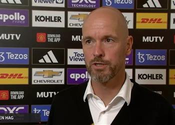 تين هاج ي علق على إصابة فاران أمام نوتينجهام واحتجاجات جماهير مانشستر يونايتد