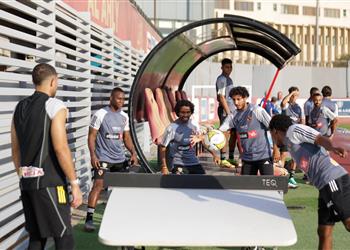 مران الأهلي جلسة مطولة بين كولر واللاعبين وتقسيمة مصغرة