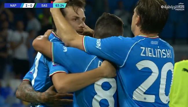 اهداف مباراة نابولي وساسولو 2 0 الدوري الايطالي