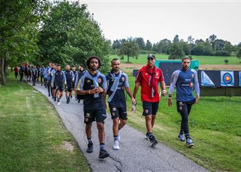 معسكر النمسا الأهلي يتدرب على فترتين وفحص طبي للثنائي الم صاب بالصليبي