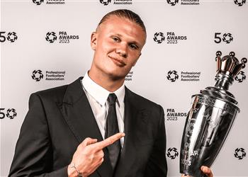 هالاند يفوز بجائزة أفضل لاعب في الدوري الإنجليزي 2022 23