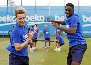 دي يونج بعد اقتراب رحيل ديمبلي عن برشلونة سنفتقده