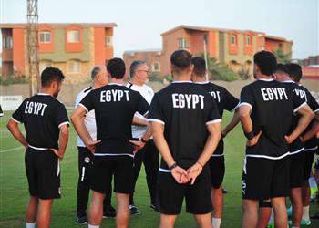 منتخب مصر الأولمبي يخوض مرانه استعداد ا لودية روسيا الثانية