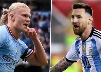 مدرب النرويج يختار الأقرب للتتويج بـ الكرة الذهبية بين هالاند وميسي