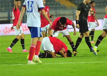 مصطفى سعد ميسي ميكالي كان غاضب ا بين شوطي مباراة مصر الأولمبي وروسيا