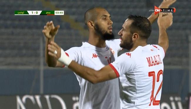 هدف تونس الاول الرائع في مرمي مصر
