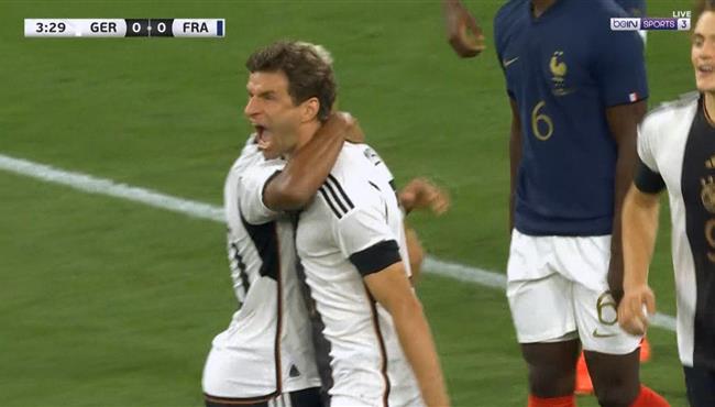 هدف المانيا الاول في مرمي فرنسا مباراة ودية
