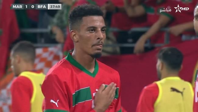 هدف عز الدين اوناحي في مباراة المغرب وبوركينا فاسو