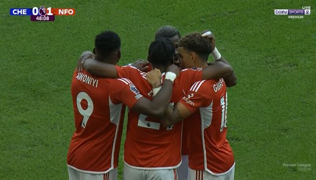 هدف نوتينجهام فورست الاول في مرمي تشيلسي